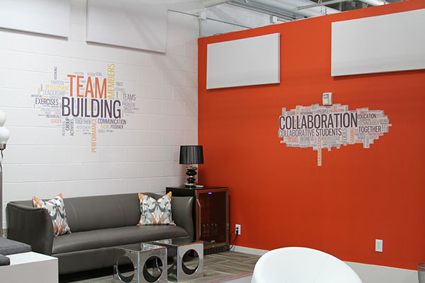 Custom indoor wall graphics installed by Paragon Signs & Graphics in CT