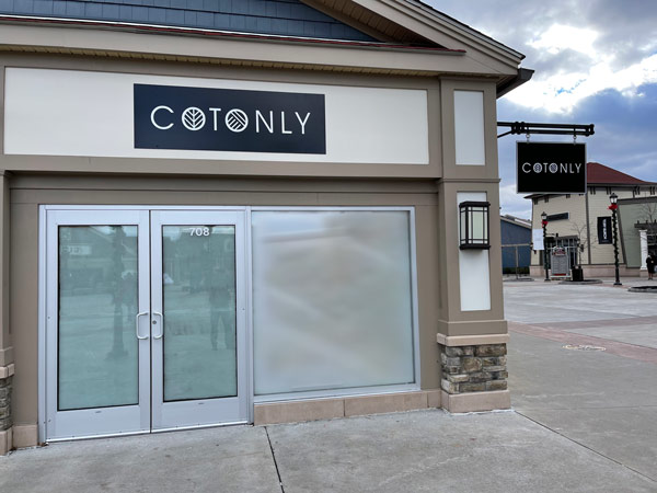 Cotonly Storefront Sign by Paragon Signs & Graphics in Connecticut