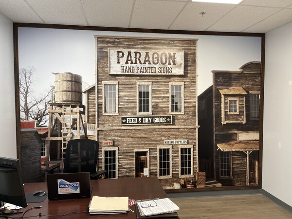 Custom wall decals installed by Paragon Signs and Graphics in Connecticut