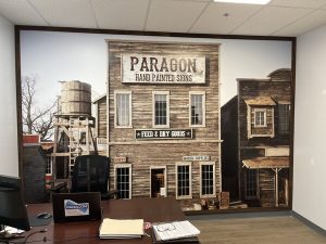 Custom wall murals installed by Paragon Signs and Graphics in Connecticut