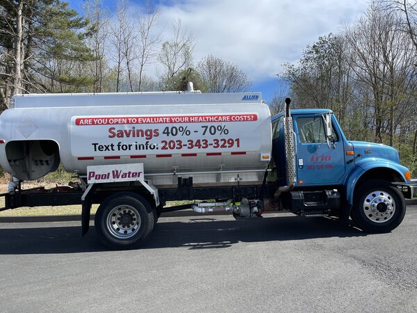 Custom graphics for sale on tanker by CT Sign Company