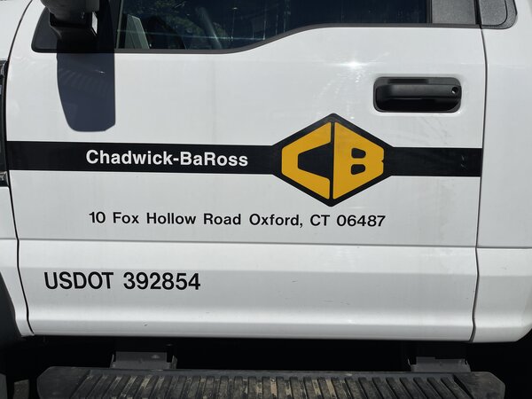 Chadwick Baross vehicle graphics printed by Connecticut Sign Company