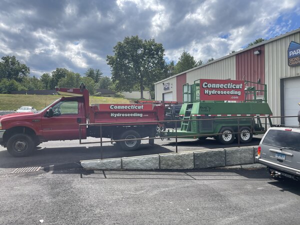 Connecticut Hydroseeding wrapping by Paragon Signs & Graphics