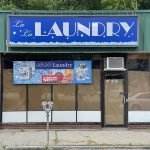 Outdoor lighted cabinet signs for Laundry in Connecticut