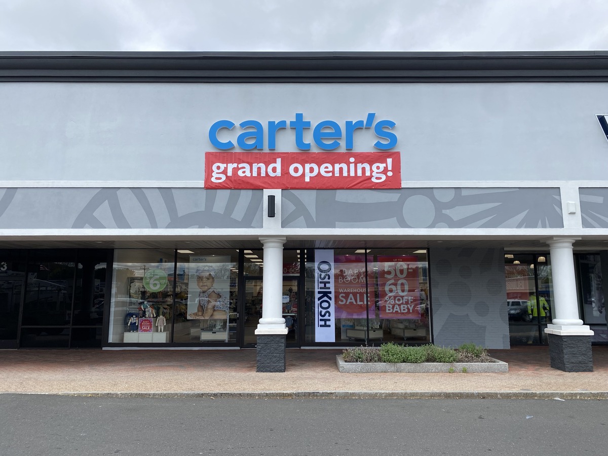 Dimensional sign of Carter's grand opening